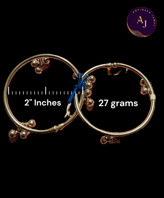 Silver baby kada bangle