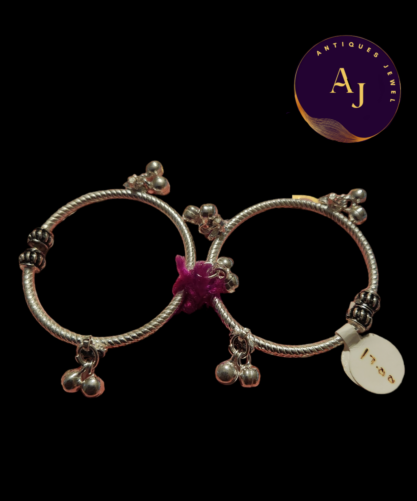 Silver baby kada bangle