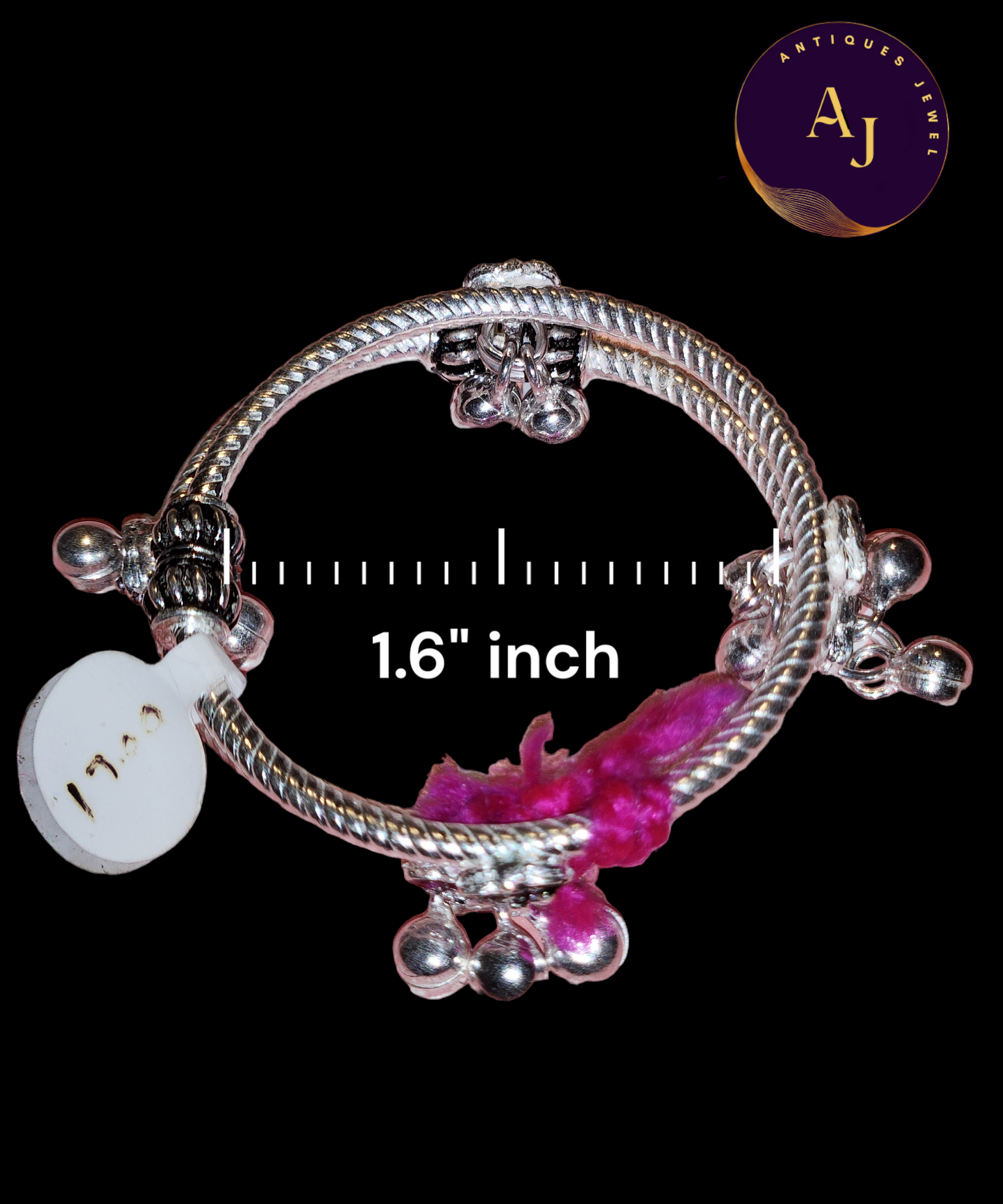 Silver baby kada bangle