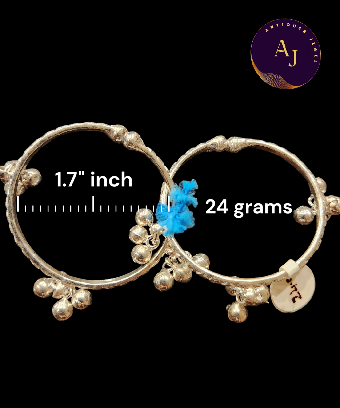 Silver baby kada bangle