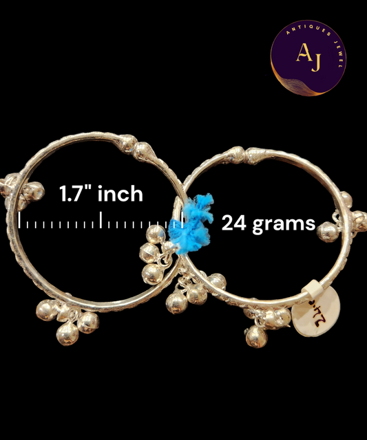 Silver baby kada bangle
