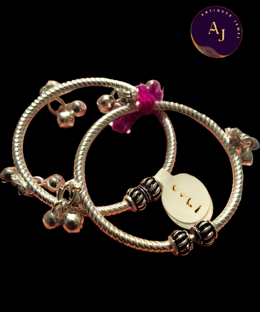 Silver baby kada bangle